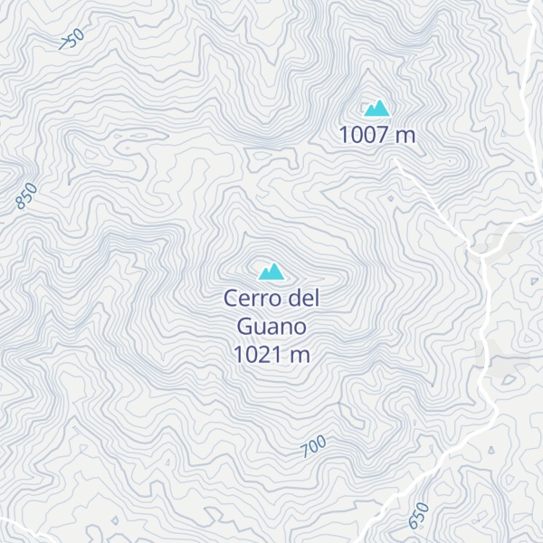 Map of Cerro del Guano