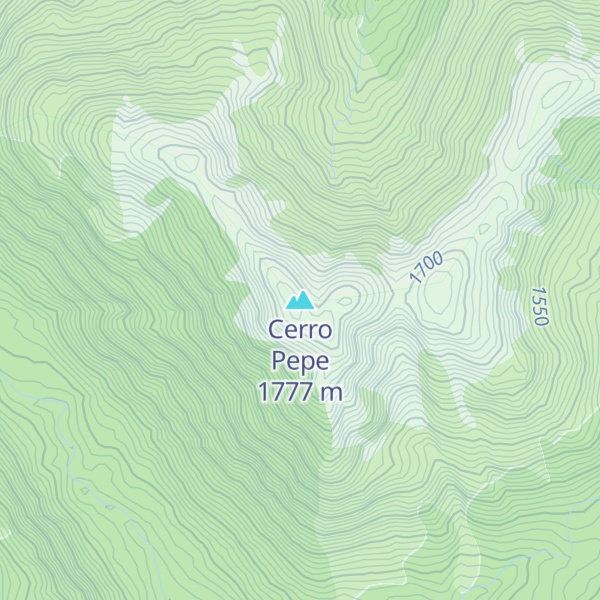 Map of Cerro Pepe