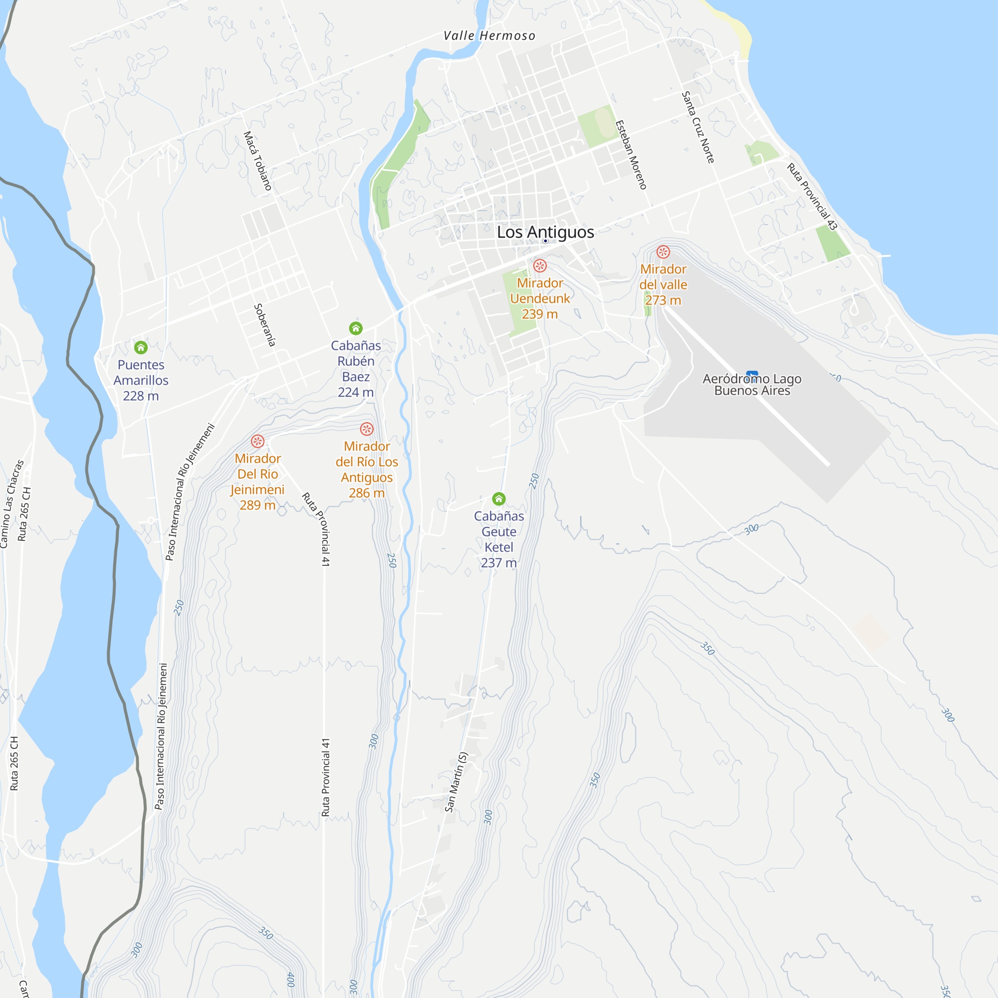 Cabañas Geute Ketel map