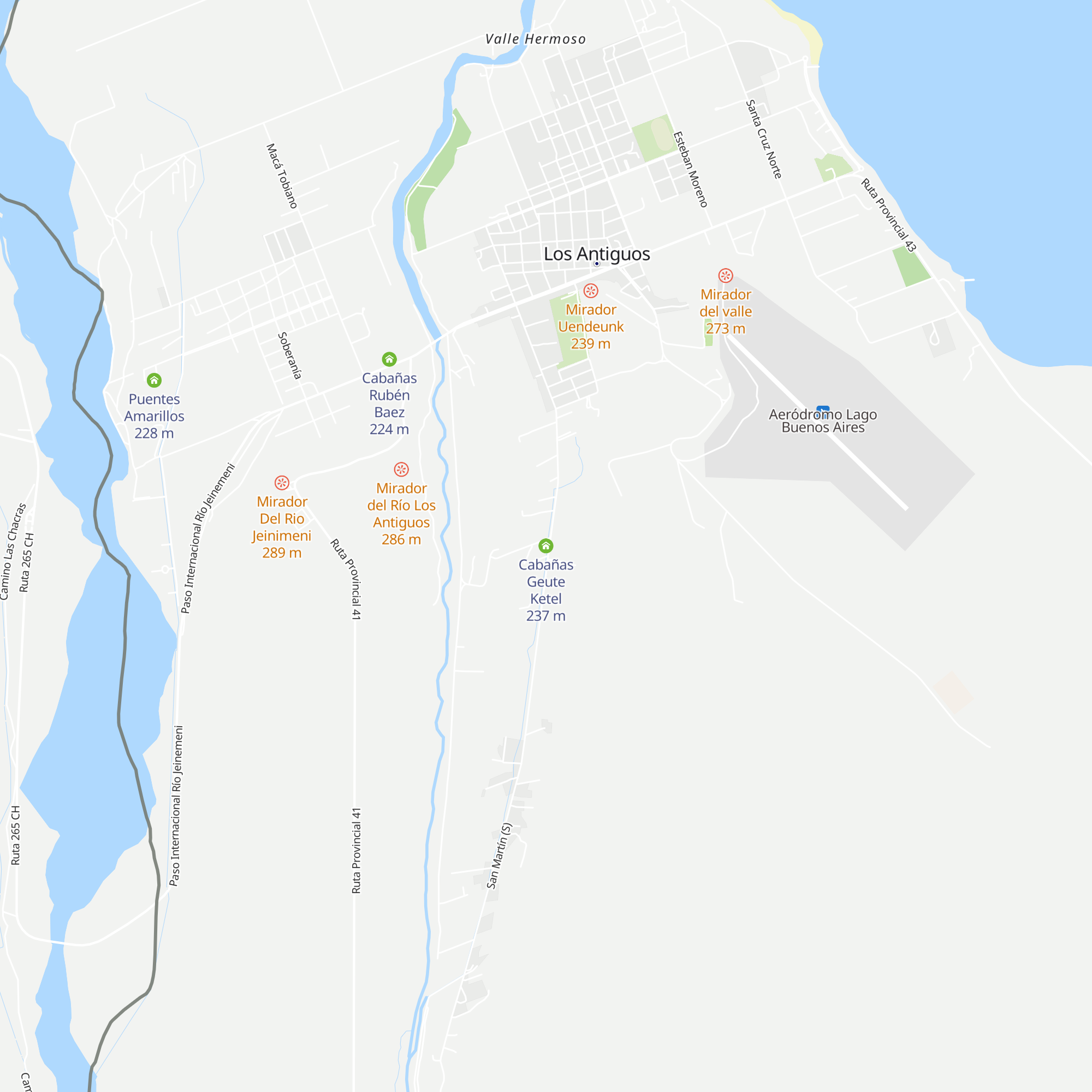 Cabañas Geute Ketel map