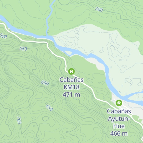 Map of Cabañas KM18