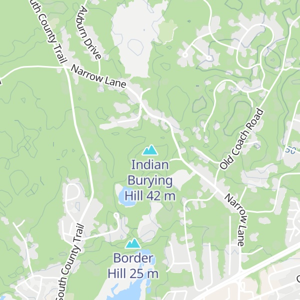 Map of Indian Burying Hill