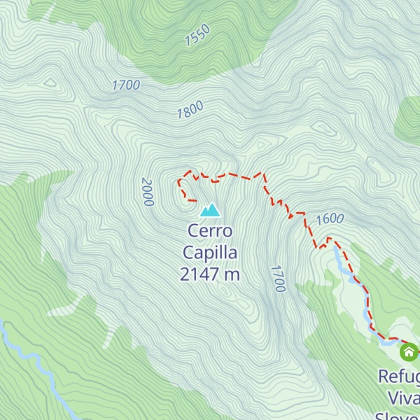Map of Cerro Capilla