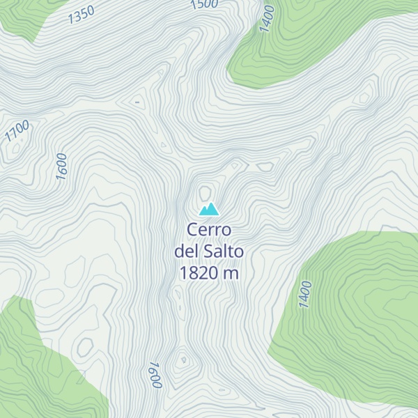 Map of Cerro del Salto