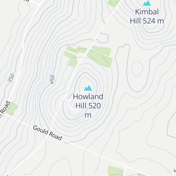 Map of Howland Hill