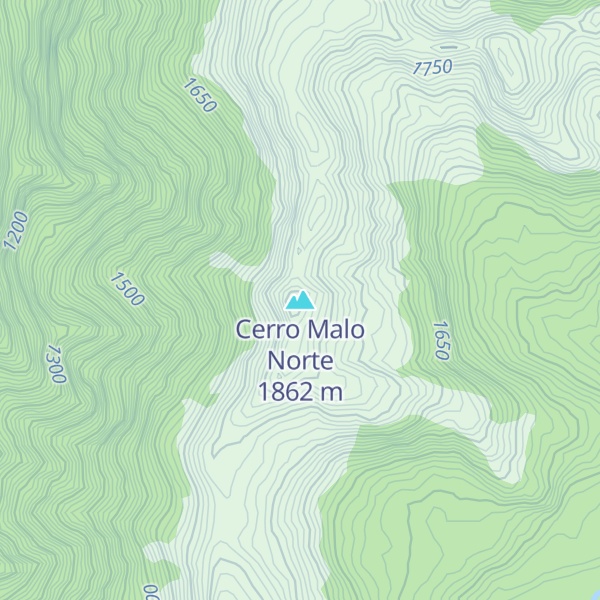 Map of Cerro Malo Norte