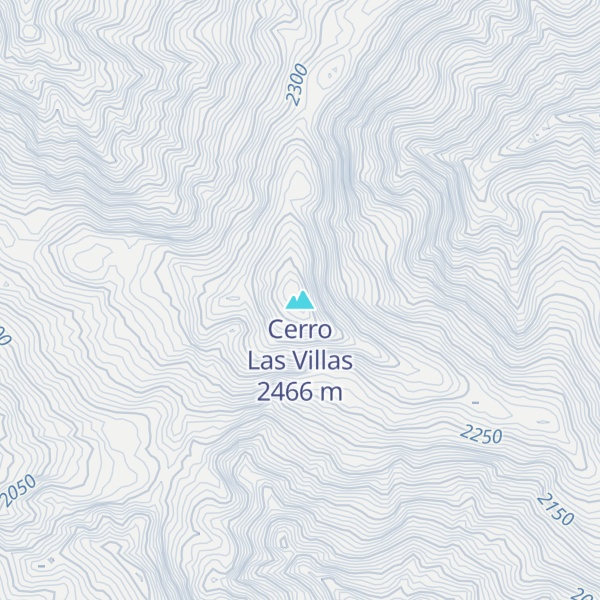 Map of Cerro Las Villas