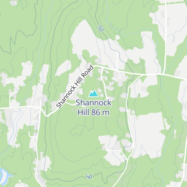 Map of Shannock Hill