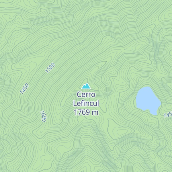 Map of Cerro Lefincul