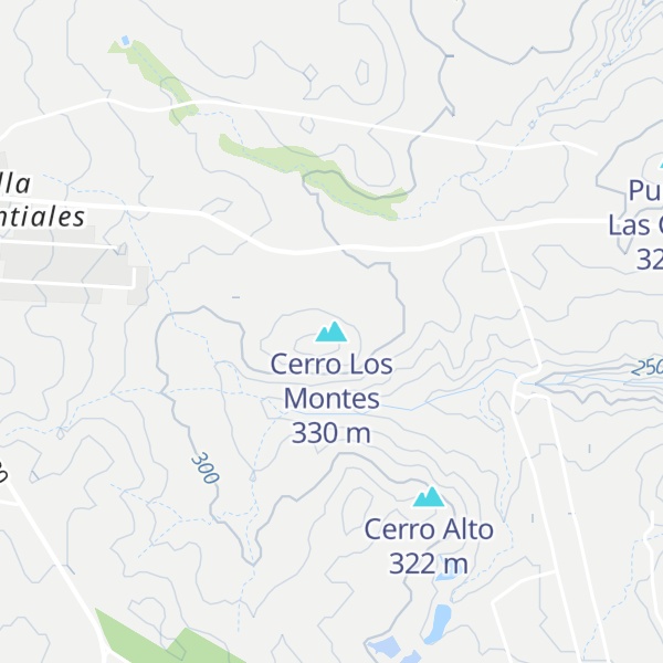 Map of Cerro Los Montes
