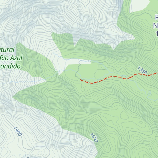 Map of Refugio Hielo Azul