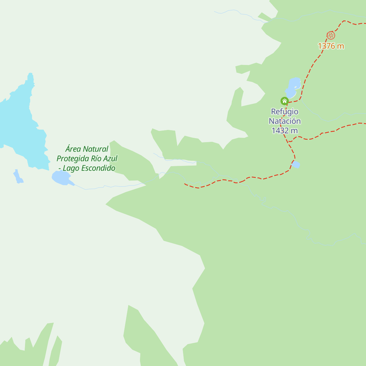 Refugio Hielo Azul map