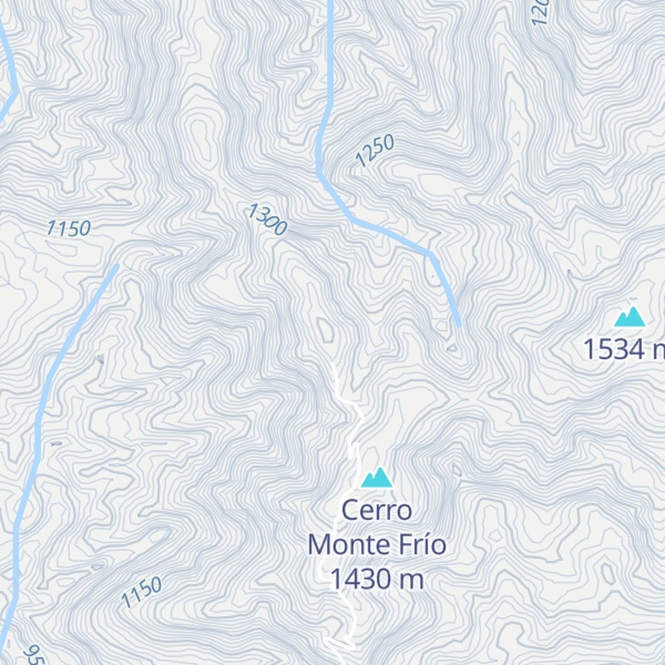 Map of Mesa de La Vieja