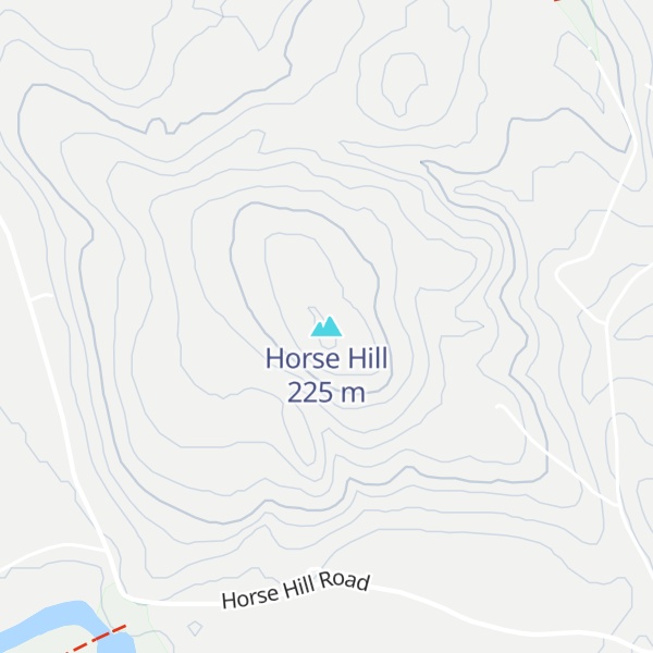 Map of Horse Hill