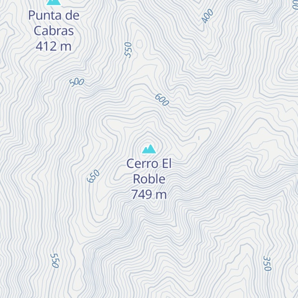 Map of Cerro El Roble
