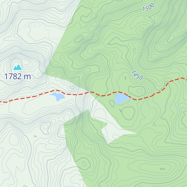 Map of Refugio Cerro Lindo "Mario Marquez"
