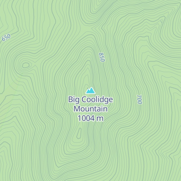 Map of Big Coolidge Mountain