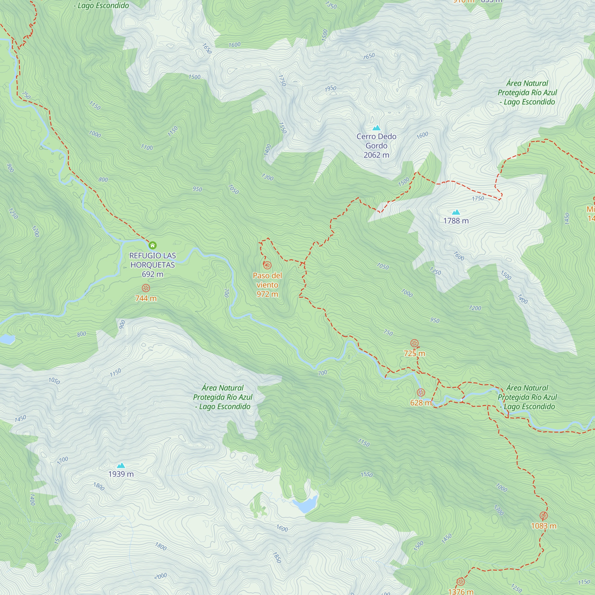 Refugio El Retamal map