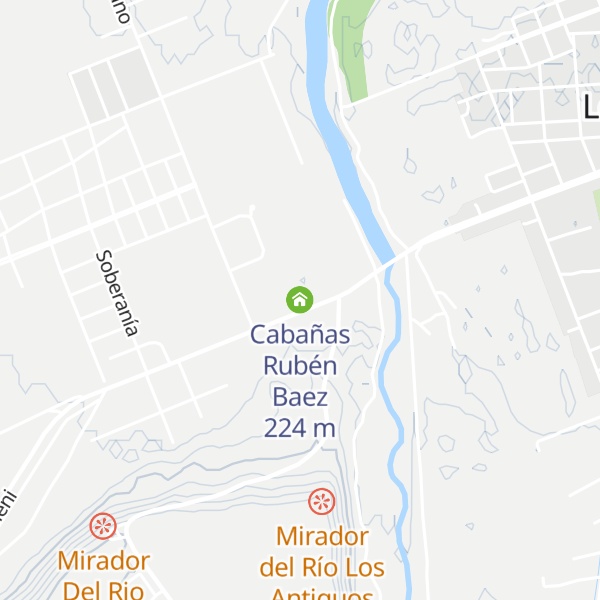 Map of Cabañas Rubén Baez