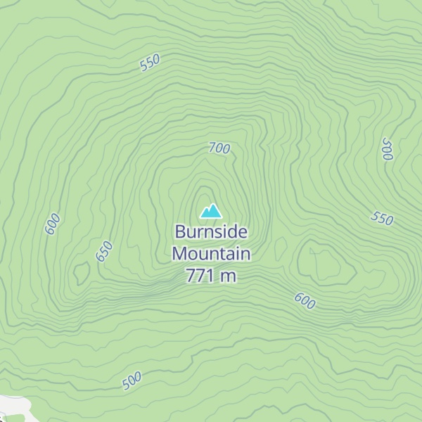 Map of Burnside Mountain