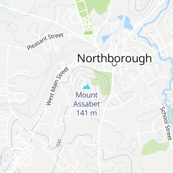 Map of Mount Assabet