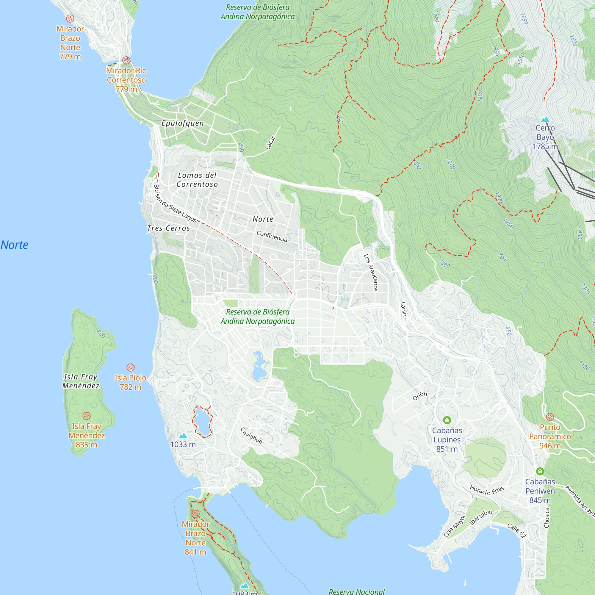 Informes Turísticos map