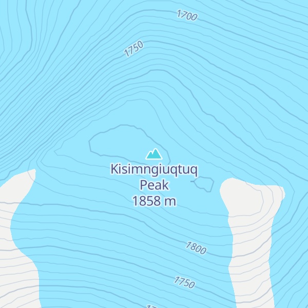 Map of Kisimngiuqtuq Peak