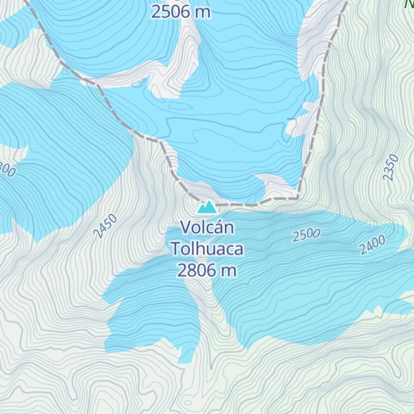 Map of Volcán Tolhuaca