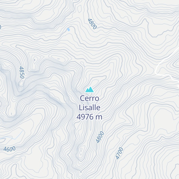 Map of Cerro Lisalle