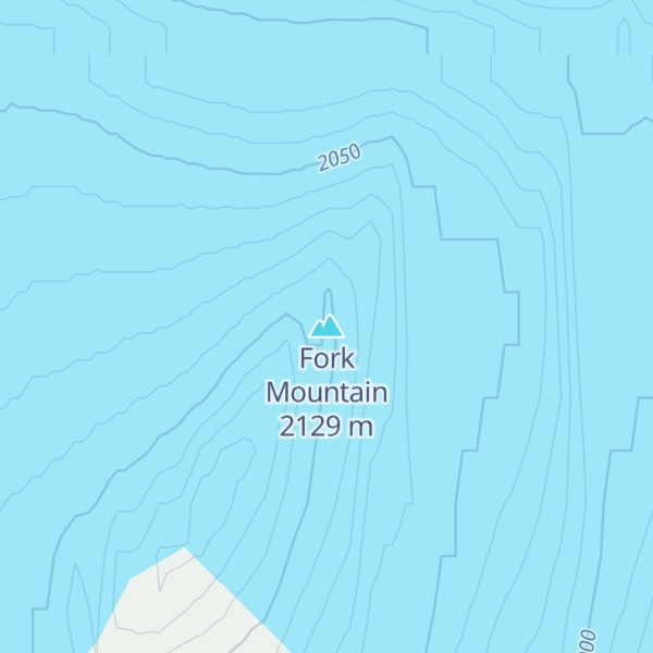 Map of Fork Mountain