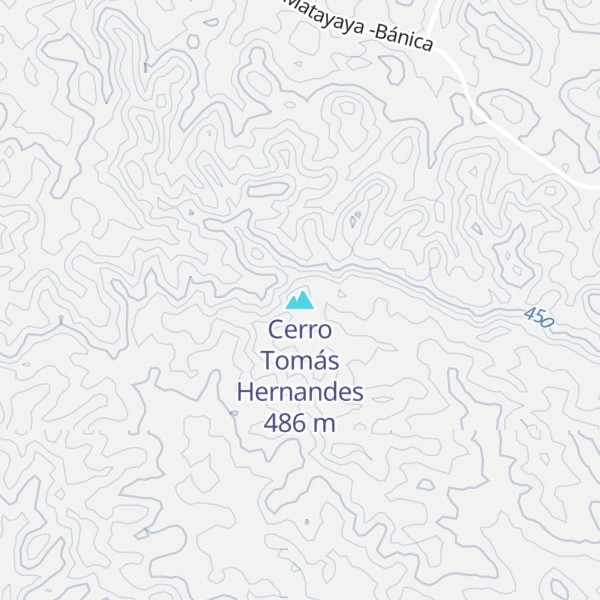 Map of Cerro Tomás Hernandes