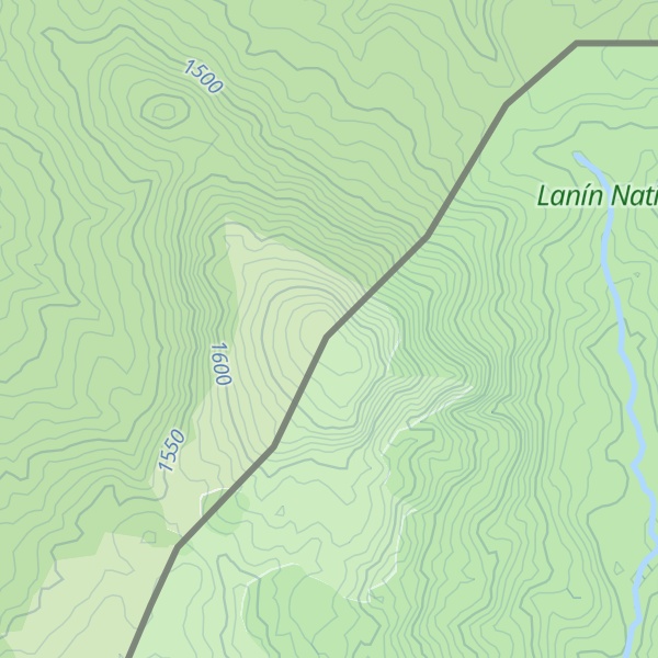 Map of Cerro La Piedra Plana