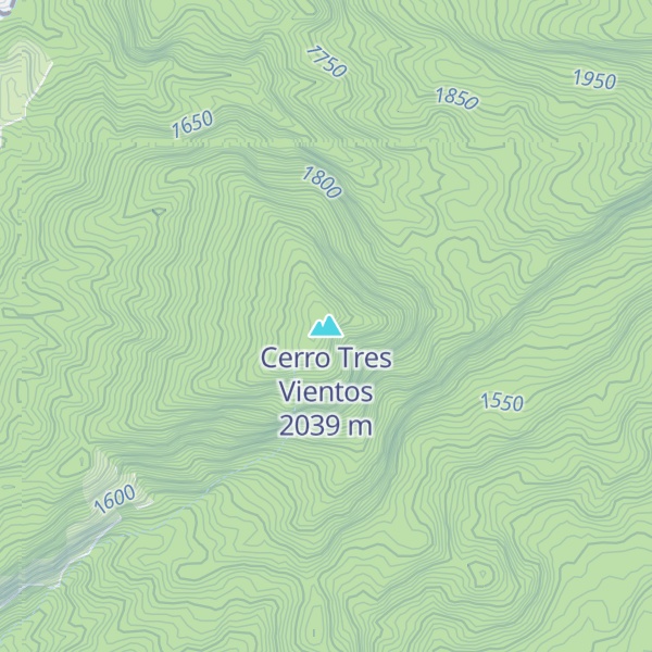 Map of Cerro Tres Vientos
