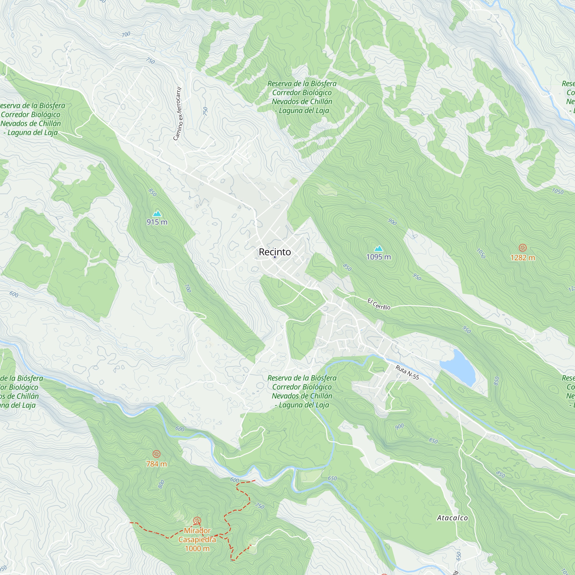 Cabañas La Piedra map