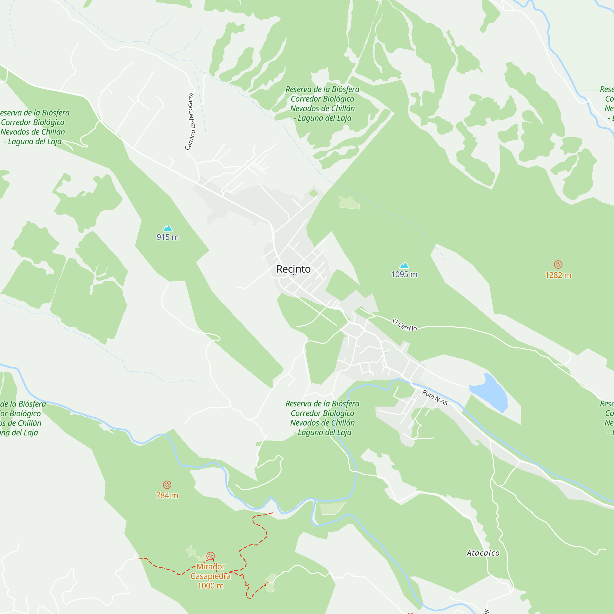Cabañas La Piedra map