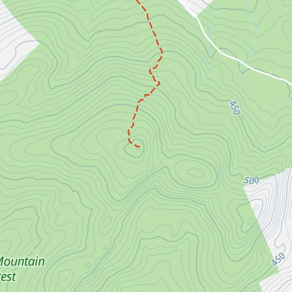 Map of Hersey Mountain