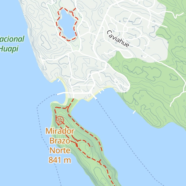 Map of Información Parque Nacional Nahuel Huapi