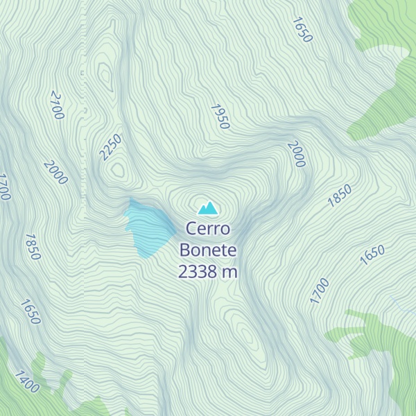 Map of Cerro Bonete