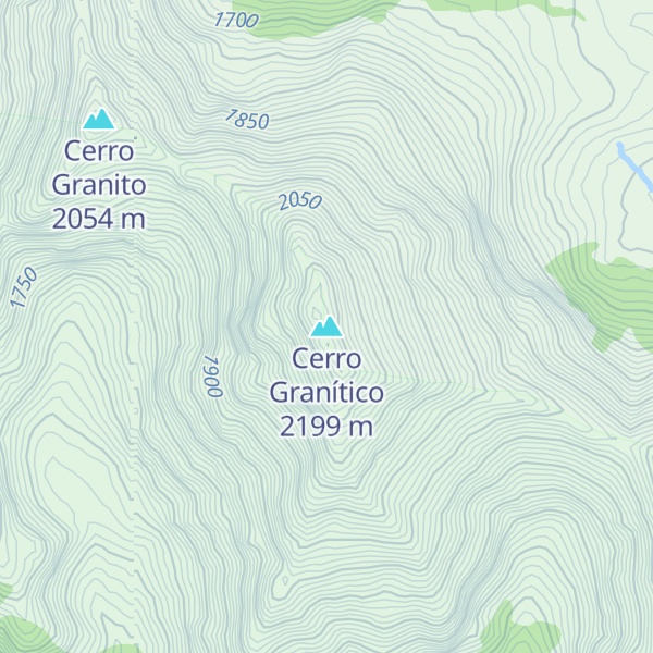 Map of Cerro Granítico
