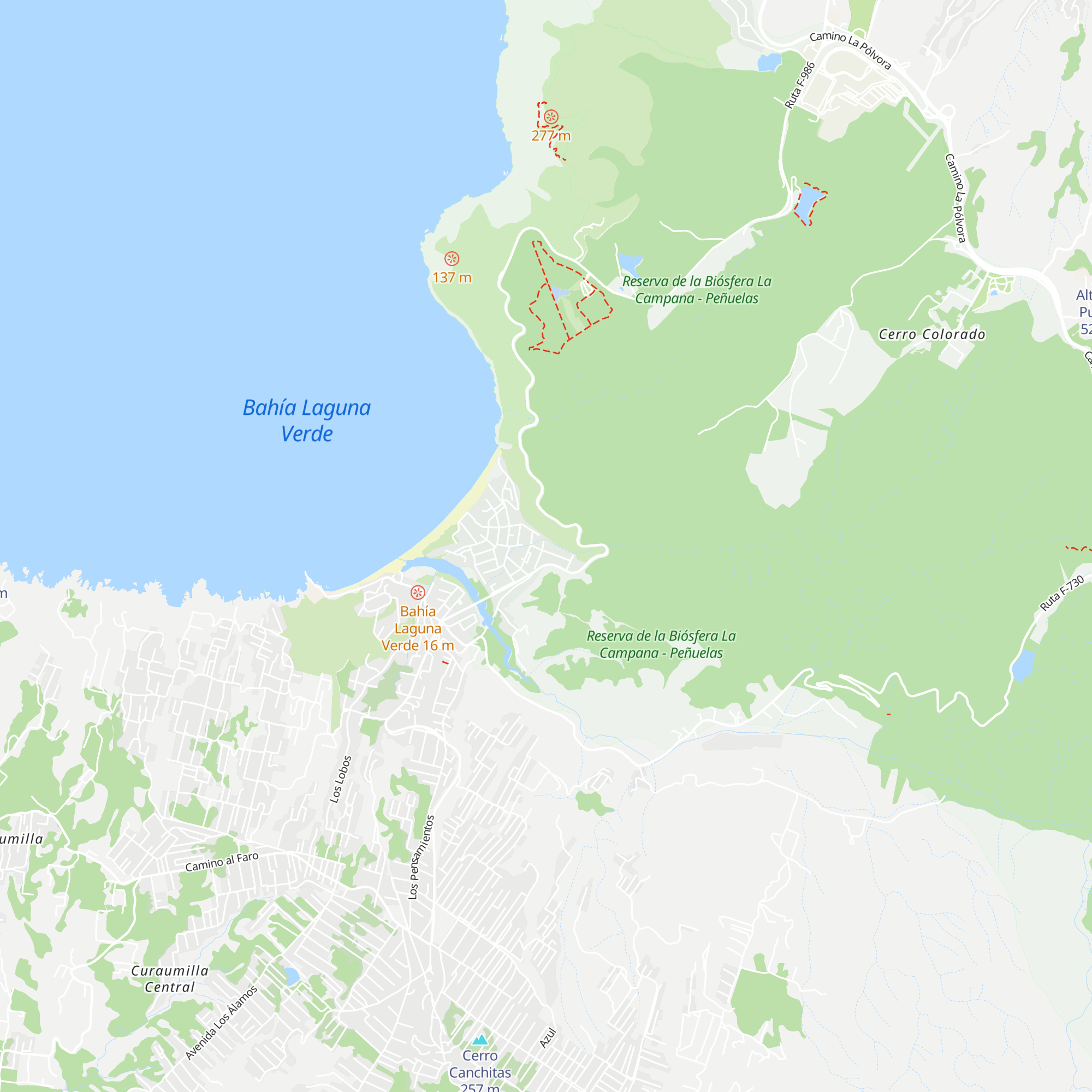 Cabañas Marlinda map