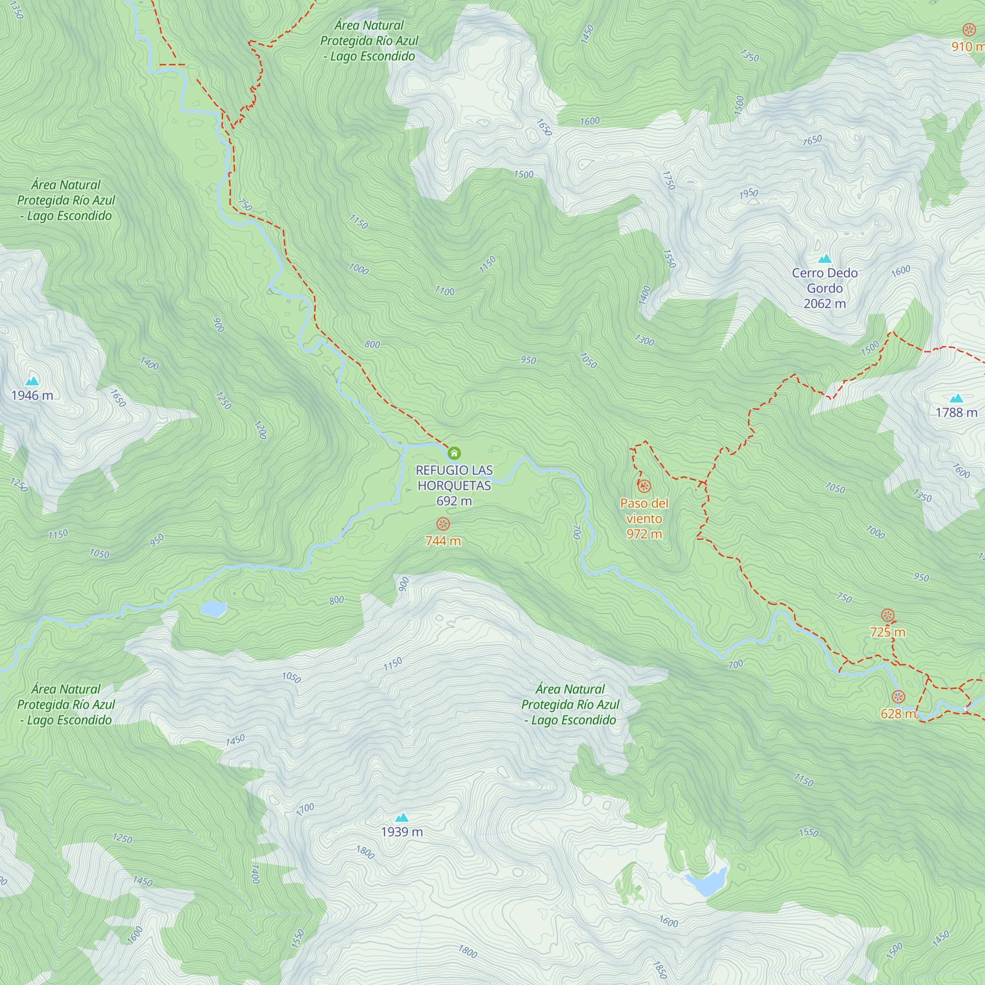 Refugio Del Conde map