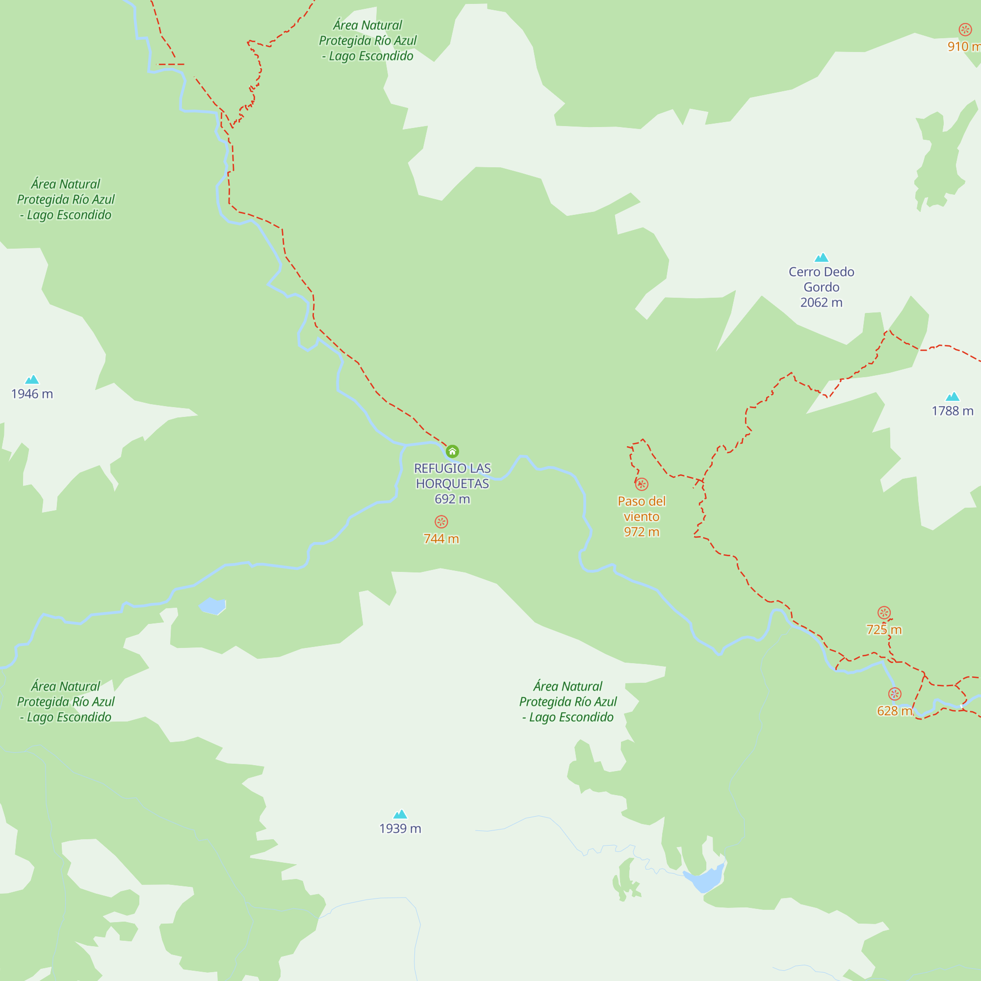 Refugio Del Conde map