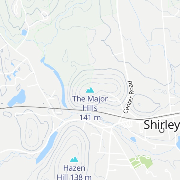 Map of The Major Hills
