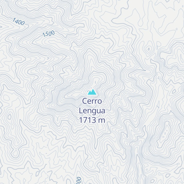 Map of Cerro Lengua
