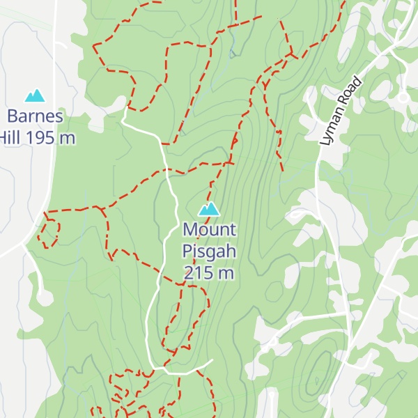 Map of Mount Pisgah