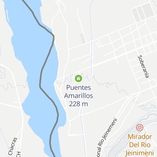 Map of Puentes Amarillos