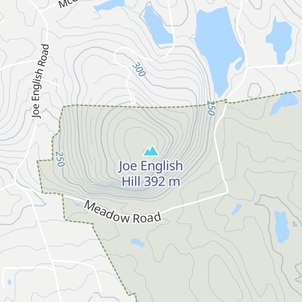 Map of Joe English Hill