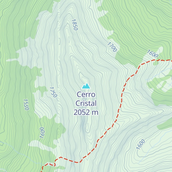 Map of Cerro Cristal