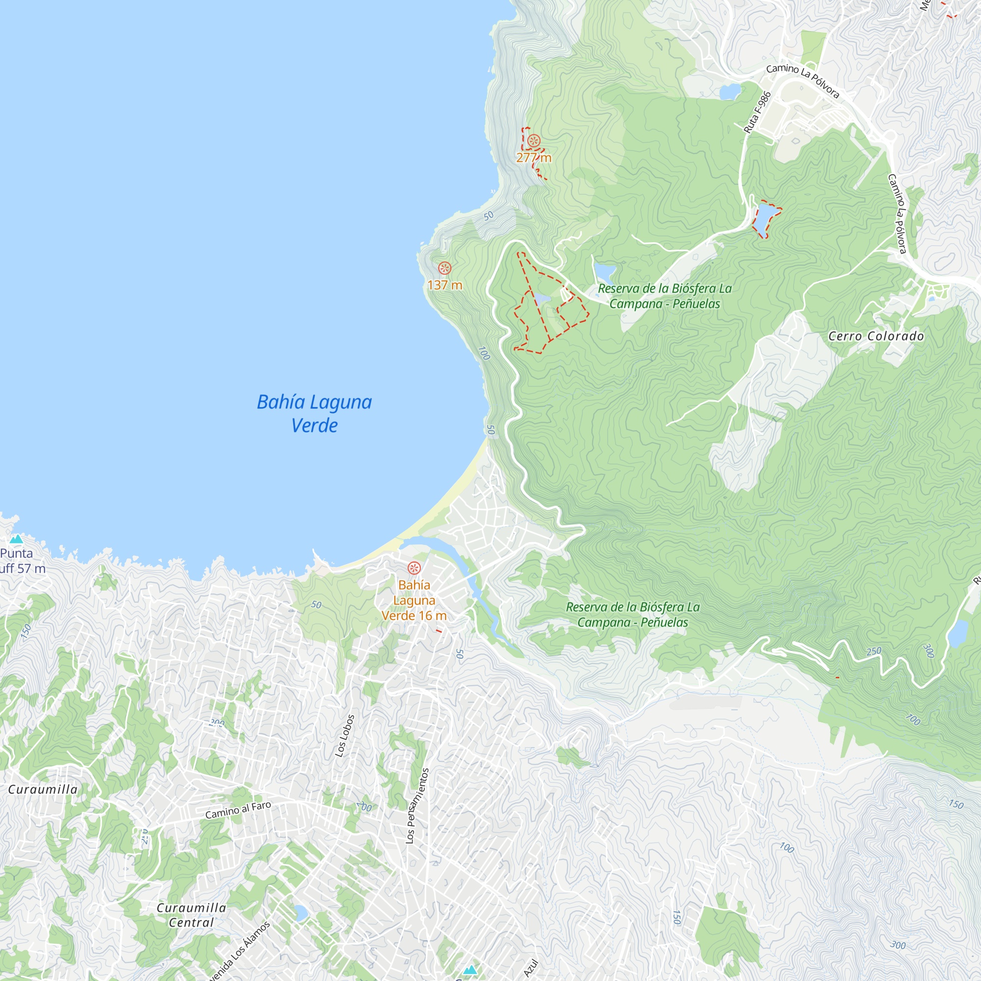 Cabañas Reina Leonor map