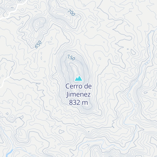 Map of Cerro de Jimenez
